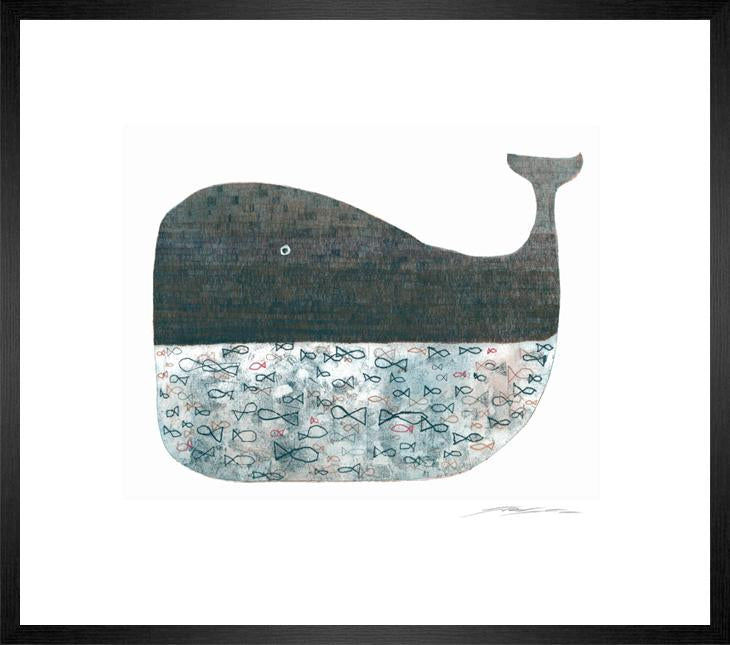 Blue Whale Etching I - In Stock