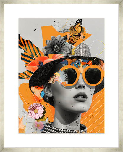 Collage Girl - 10cm Mount Board