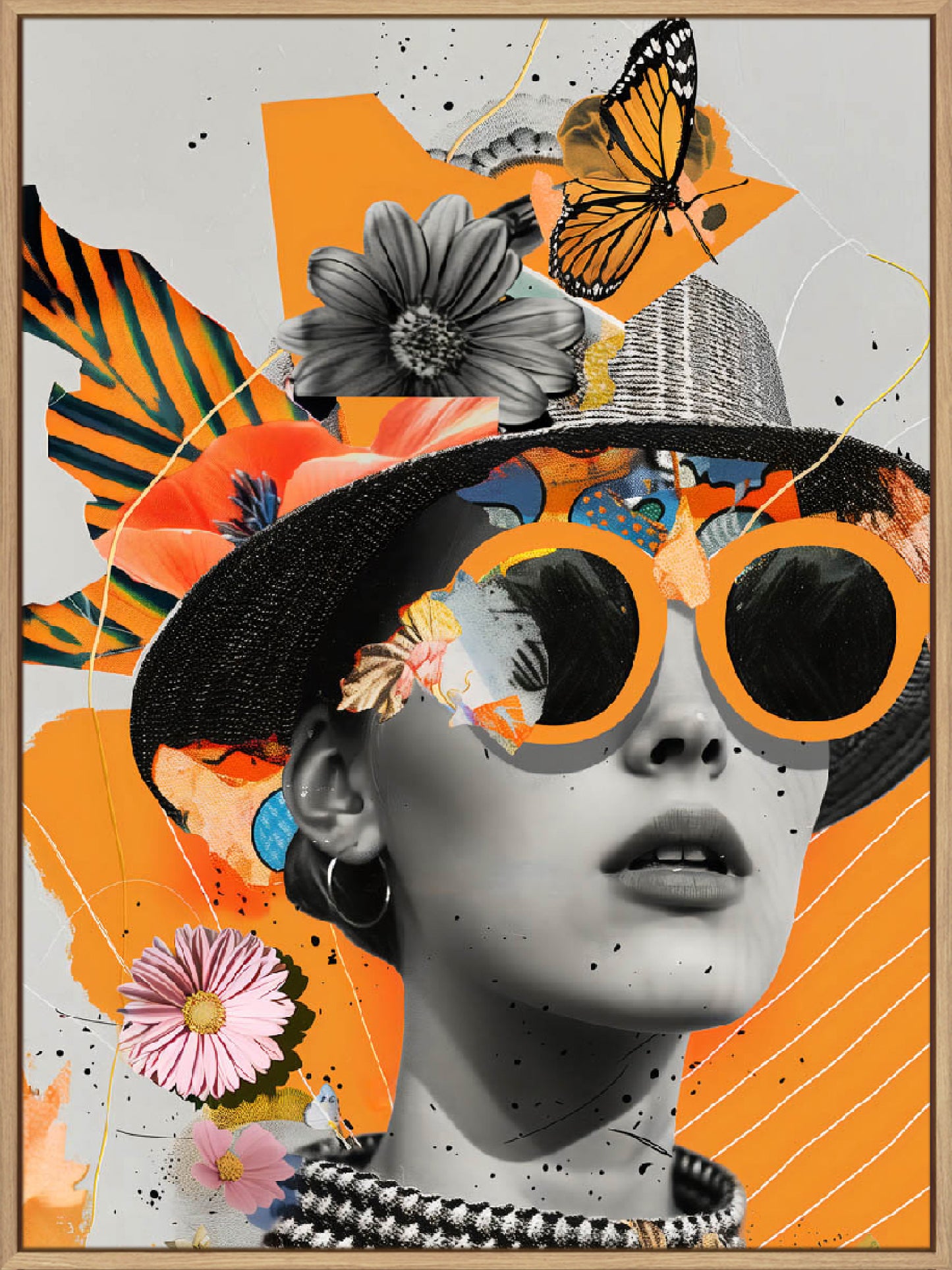 Collage Girl - Canvas