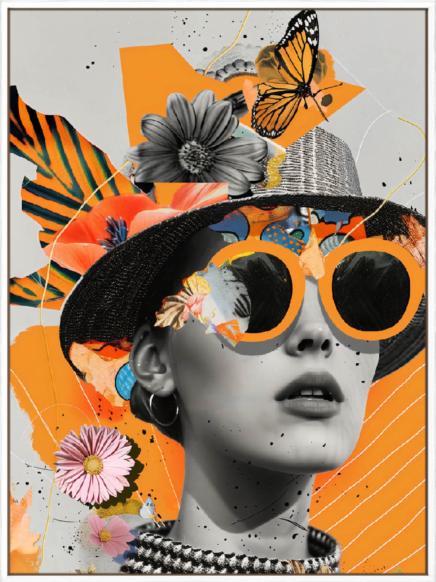 Collage Girl - Canvas