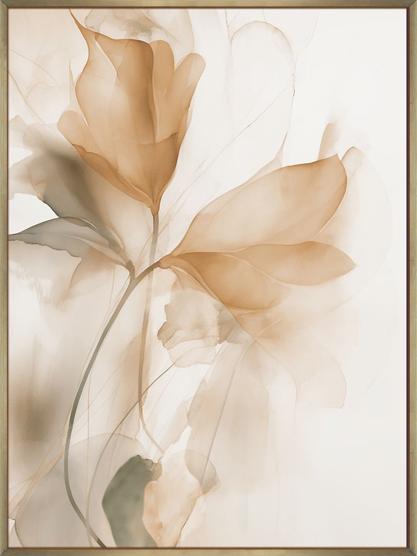 Floral Transparency I - Canvas - In Stock