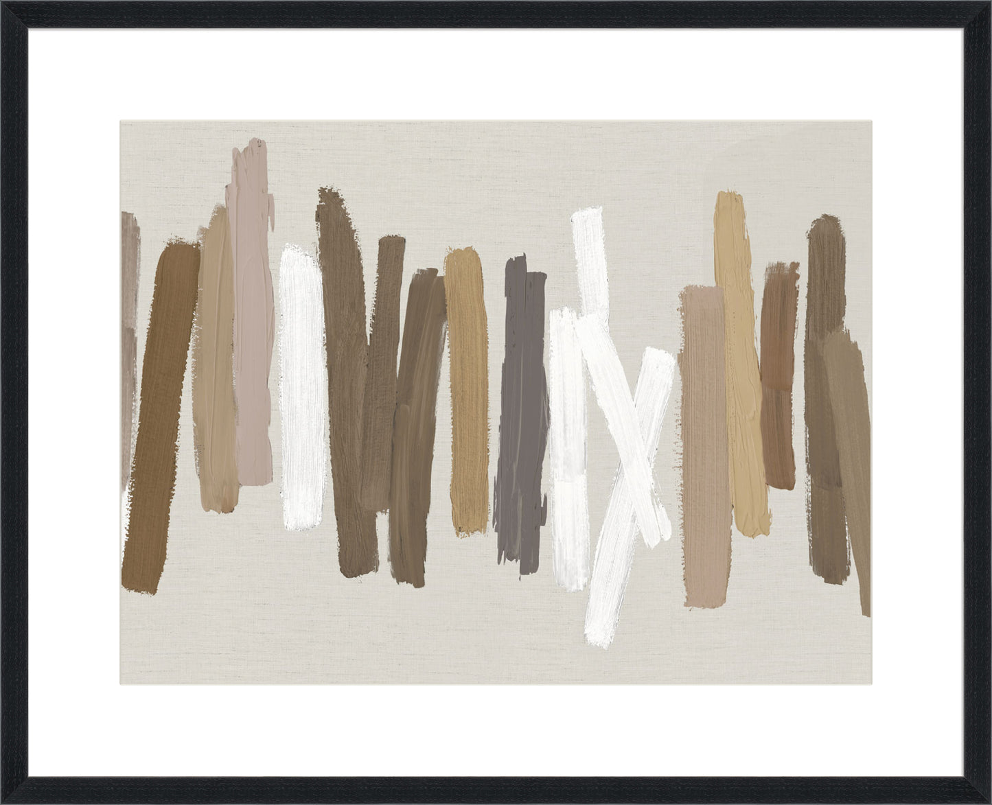 Strokes in Brown II - 10cm Mount Board