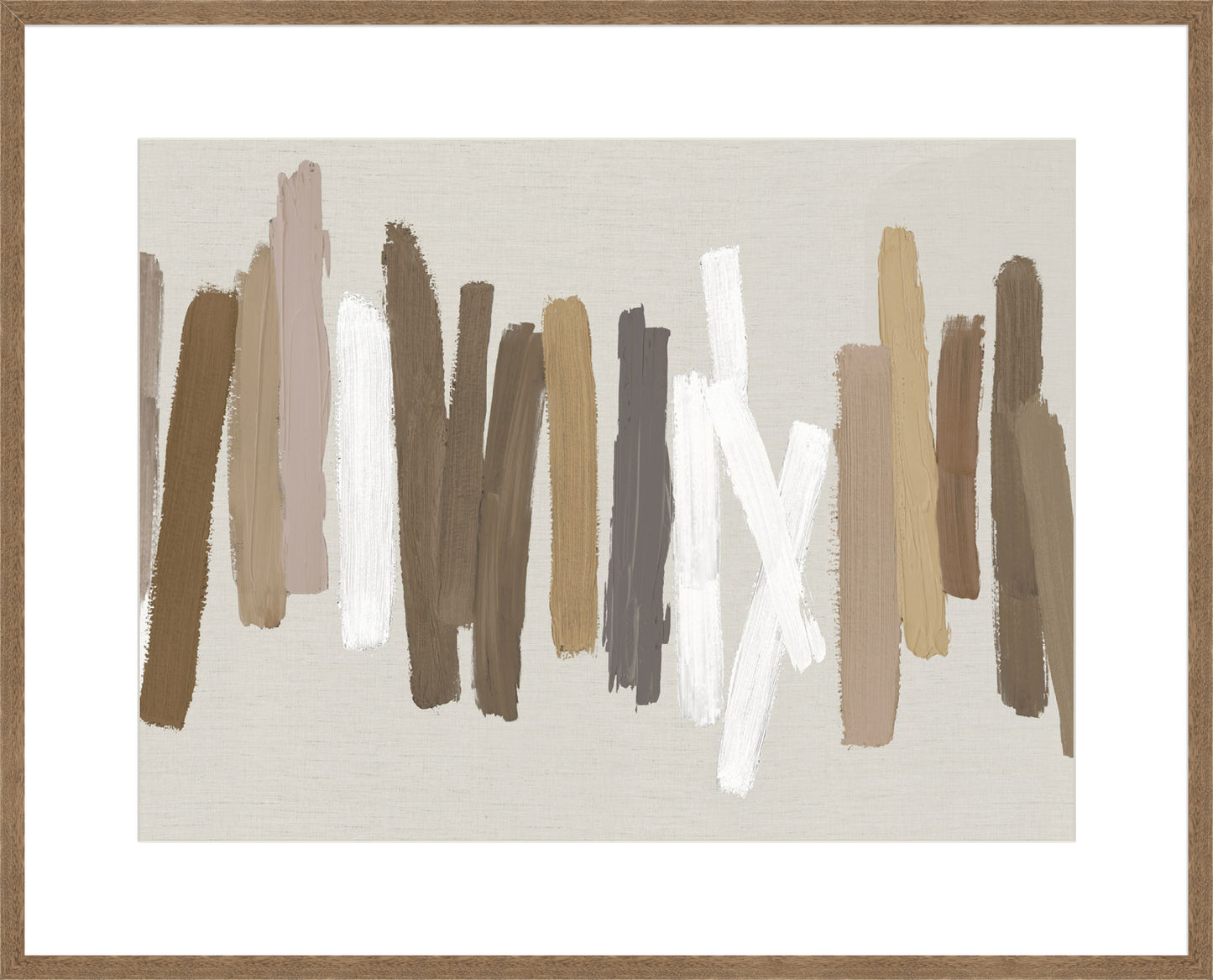 Strokes in Brown II - 10cm Mount Board