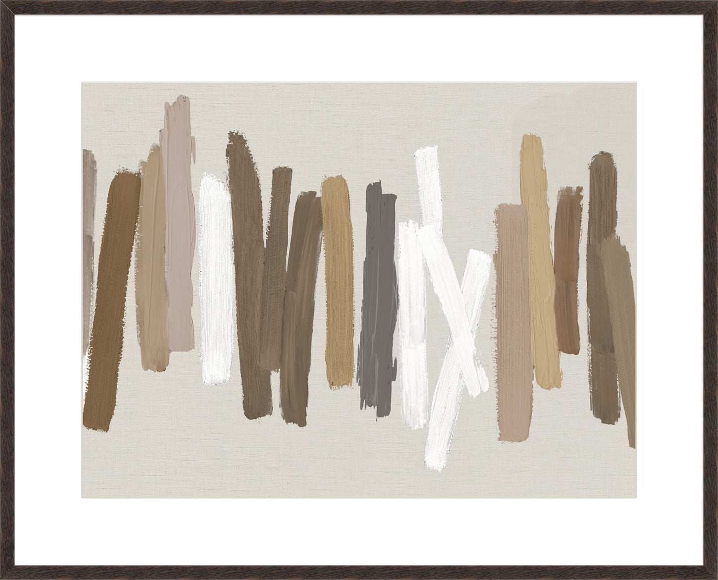 Strokes in Brown II - 10cm Mount Board