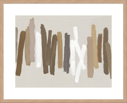 Strokes in Brown II - 10cm Mount Board