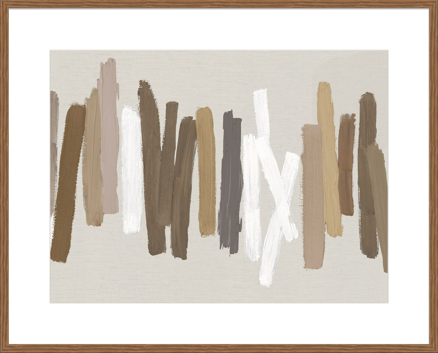 Strokes in Brown II - 10cm Mount Board