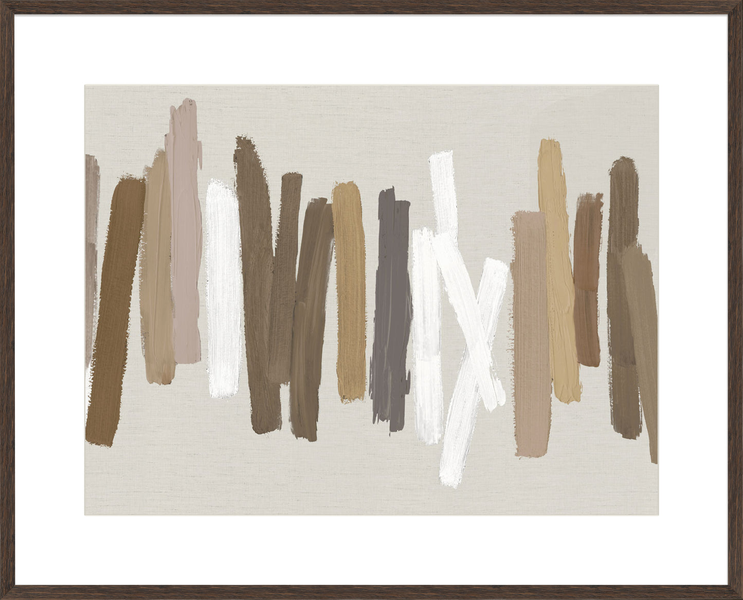 Strokes in Brown II - 10cm Mount Board