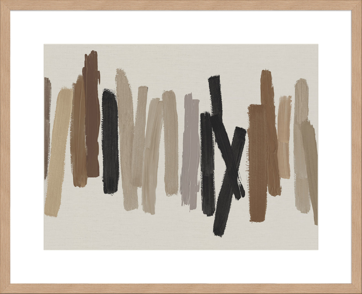 Strokes in Brown I - 10cm Mount Board