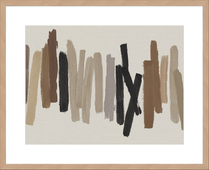 Strokes in Brown I - 10cm Mount Board