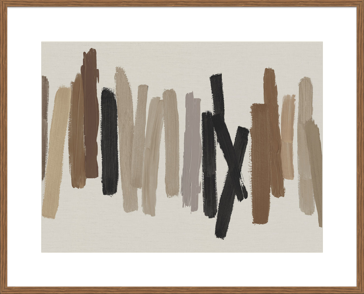 Strokes in Brown I - 10cm Mount Board