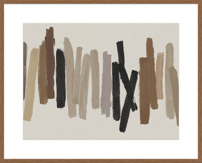 Strokes in Brown I - 10cm Mount Board