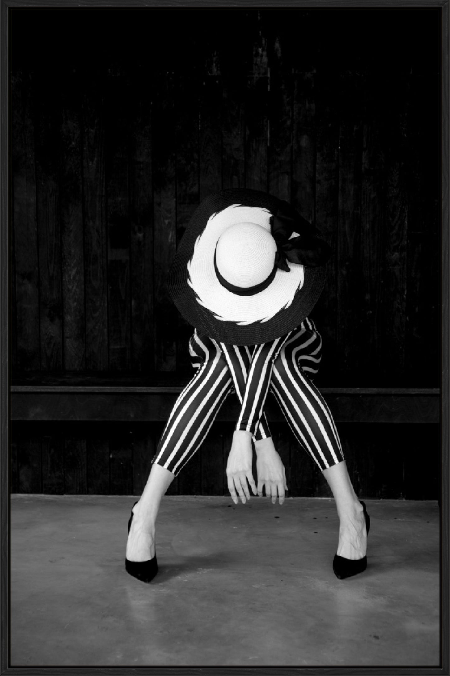 Striped Pose - Canvas