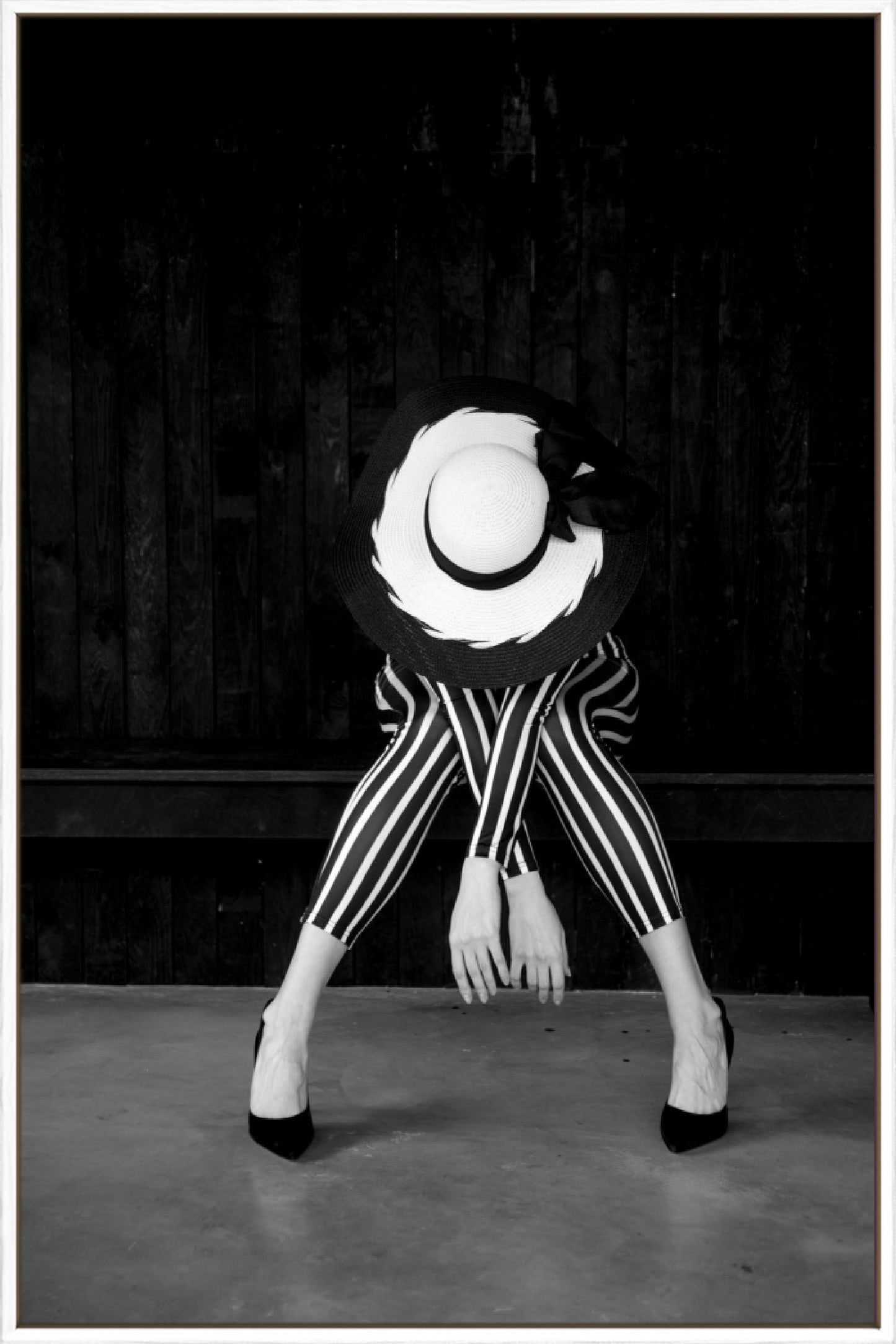 Striped Pose - Canvas