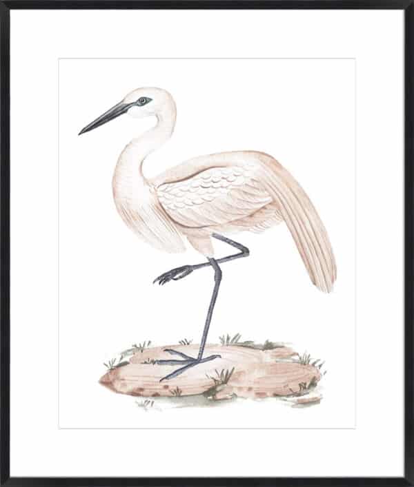 A White Heron III - 10cm Mount Board - Image 2