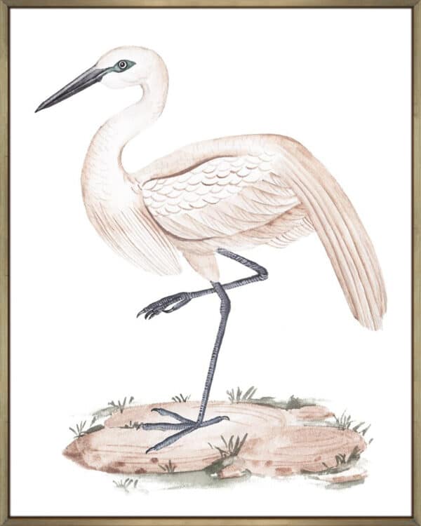 A White Heron III - Canvas