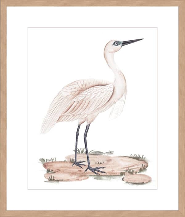 A White Heron II - 10cm Mount Board