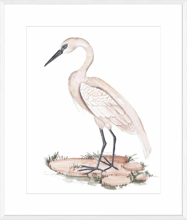 A White Heron I - 10cm Mount Board - Image 3