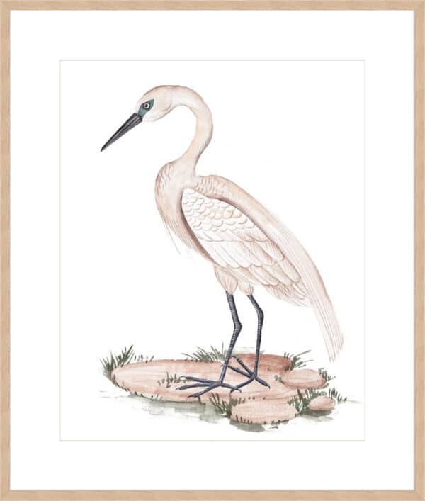 A White Heron I - 10cm Mount Board - Image 4