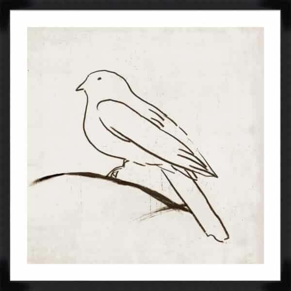 Bird I – Mini - 5cm White Border