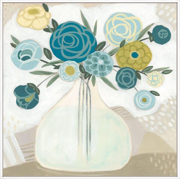 Blue Bohemian Bouquet II - Canvas - Image 2