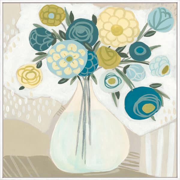 Blue Bohemian Bouquet I - Canvas - Image 2