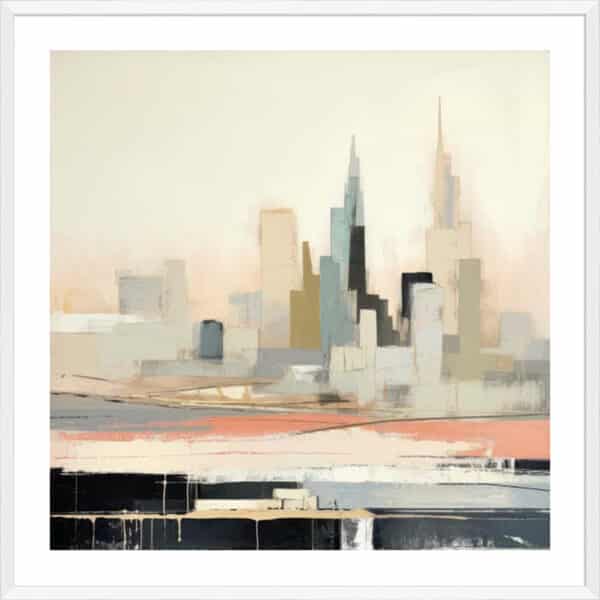 Colored Urban City II - 5cm White Border - Image 3