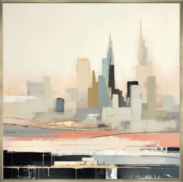 Colored Urban City II - Canvas - Image 2