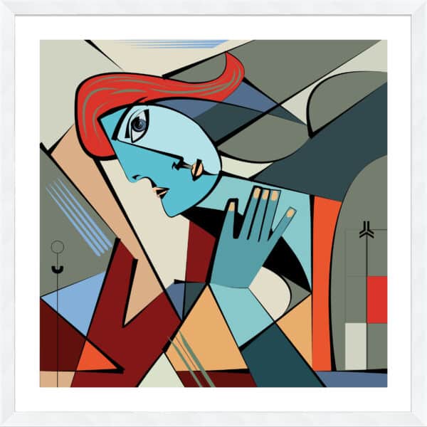 Colorful Cubism - 5cm White Border - Image 3