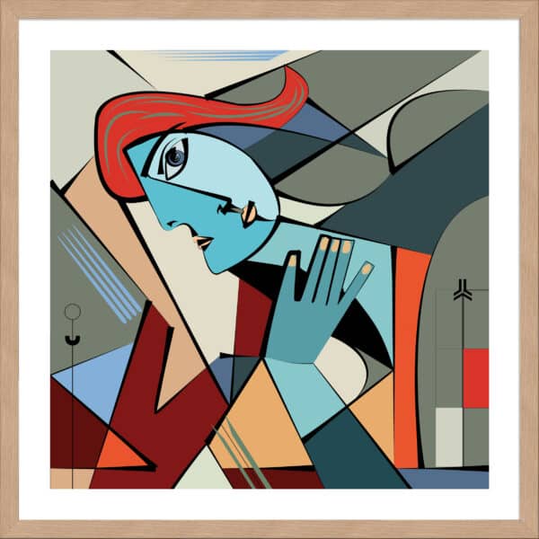 Colorful Cubism - 5cm White Border - Image 2