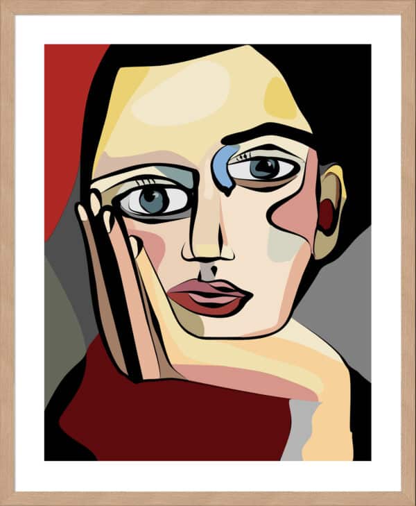 Cubism Art - 5cm White Border - Image 3