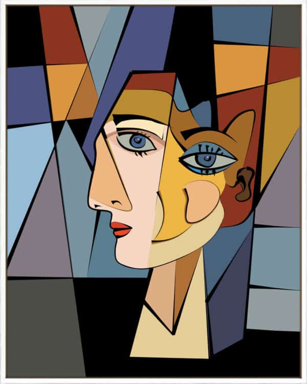 Cubist Face - Canvas - Image 2