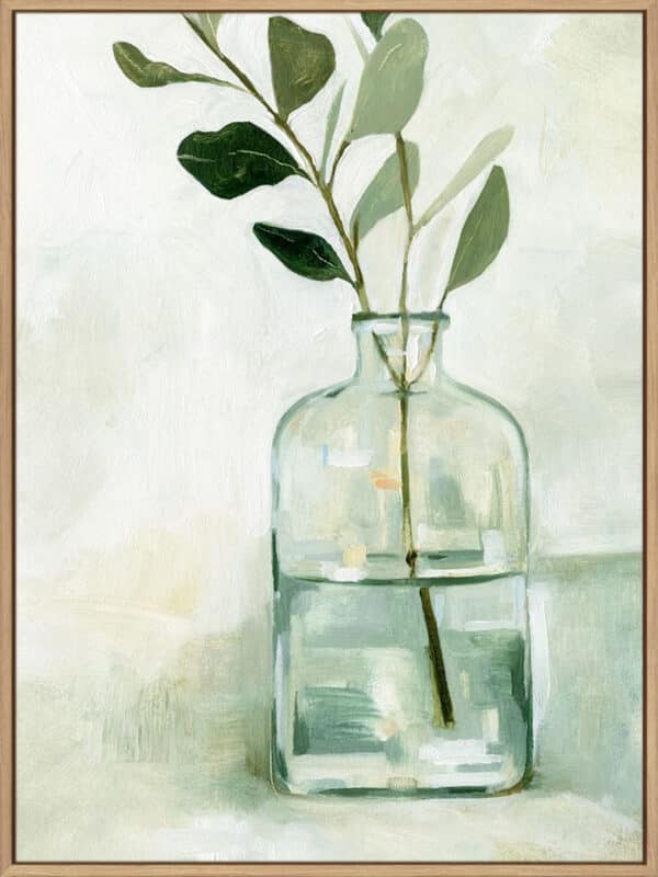 Eucalyptus Branch Still Life I - Canvas