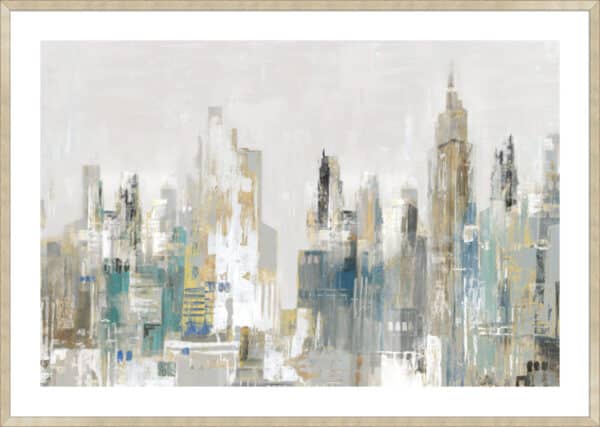 Golden Winter City II - 5cm White Border