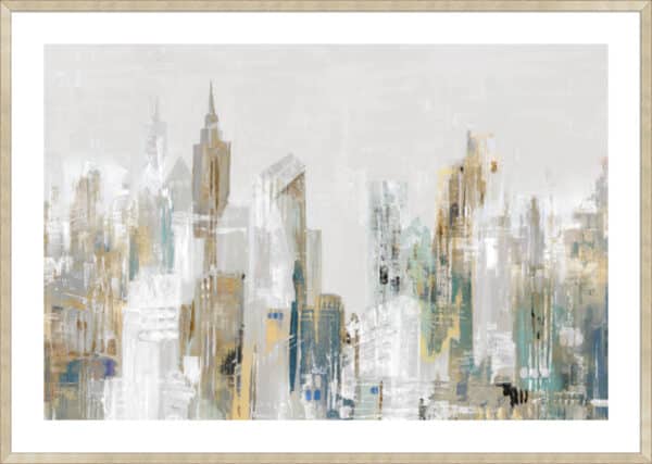 Golden Winter City I - 5cm White Border