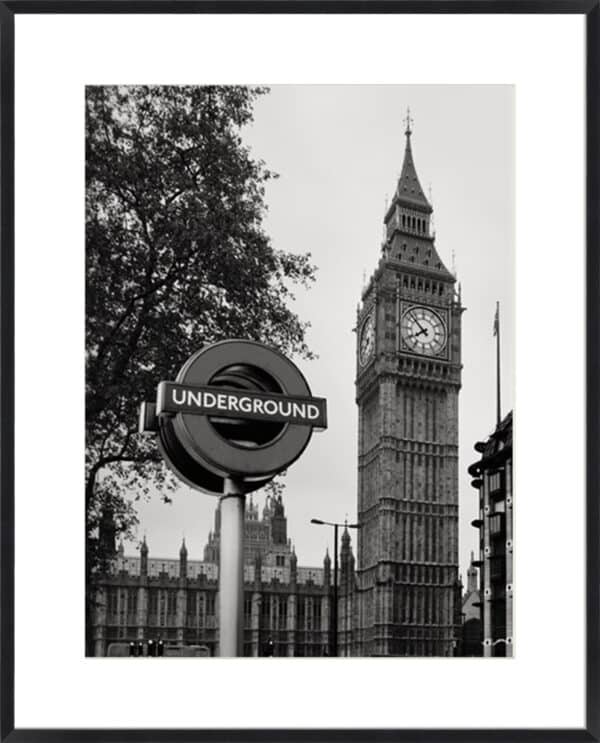 London Trip II - Monochrome - 10cm Mount Board