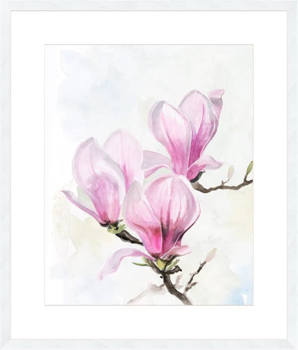 Magnolia Blooms II - 10cm Mount Board