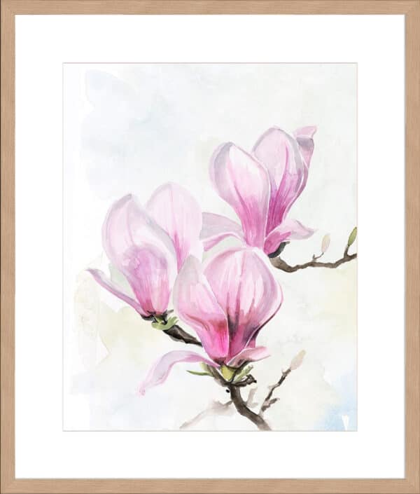 Magnolia Blooms II - 10cm Mount Board - Image 2