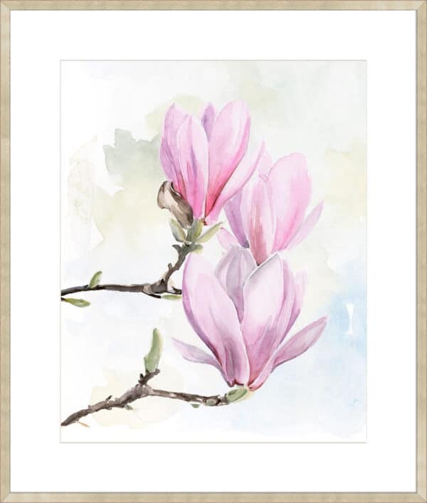 Magnolia Blooms I - 10cm Mount Board - Image 2