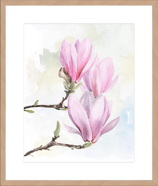 Magnolia Blooms I - 10cm Mount Board - Image 3