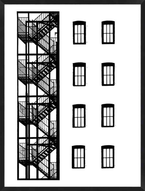 NYC in Pure B and W VII - Framed to Edge - Image 2