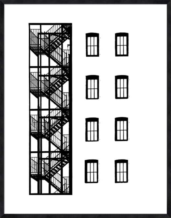 NYC in Pure B and W VII - 5cm White Border