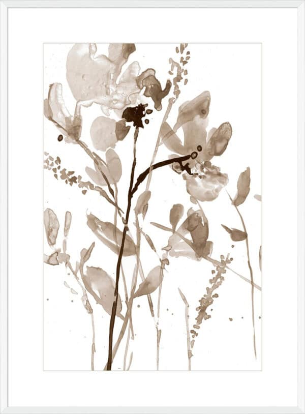 Neutral Floral Overlay II - 10cm Mount Board - Image 3