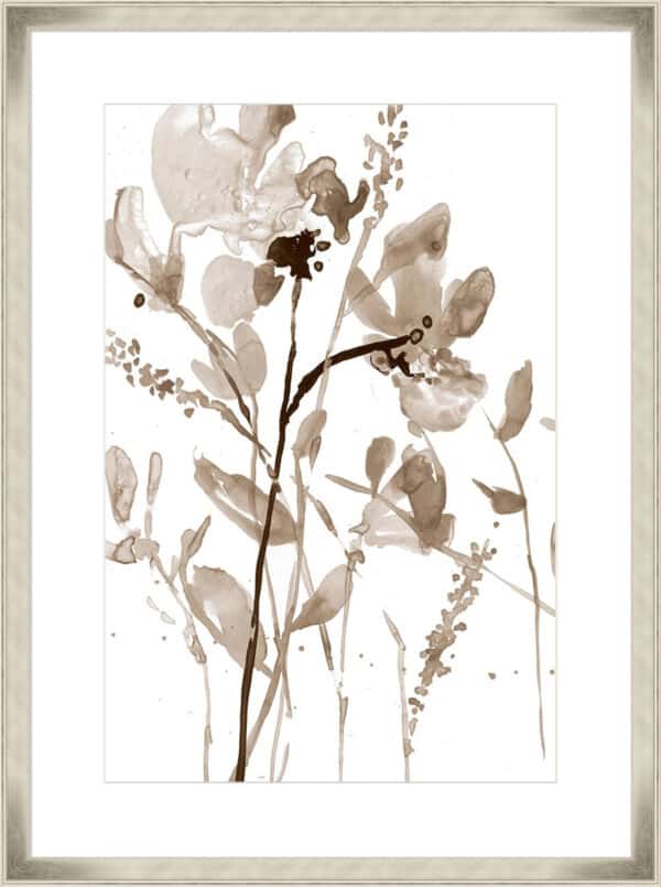 Neutral Floral Overlay II - 10cm Mount Board - Image 2