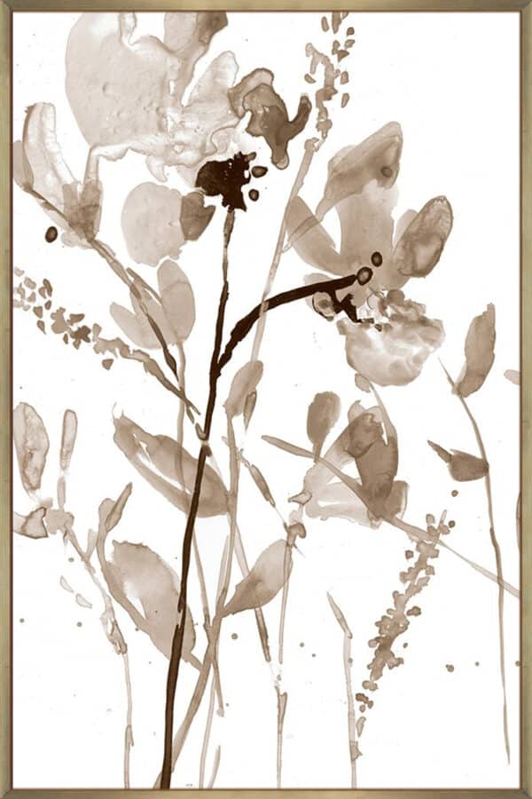 Neutral Floral Overlay II - Canvas