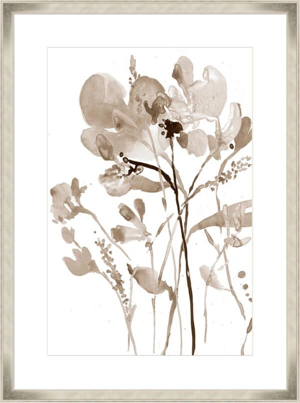 Neutral Floral Overlay I - 10cm Mount Board - Image 2