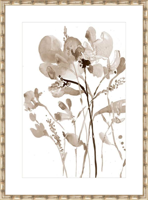 Neutral Floral Overlay I - 10cm Mount Board - Image 4