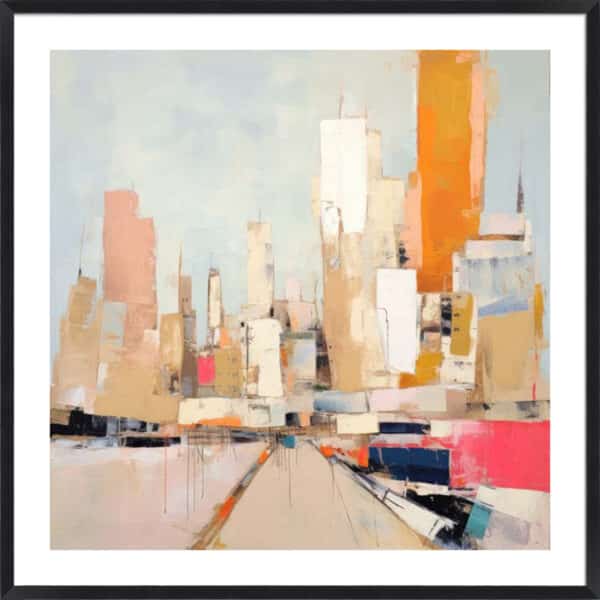 New York, Color Block II - 5cm White Border - Image 2