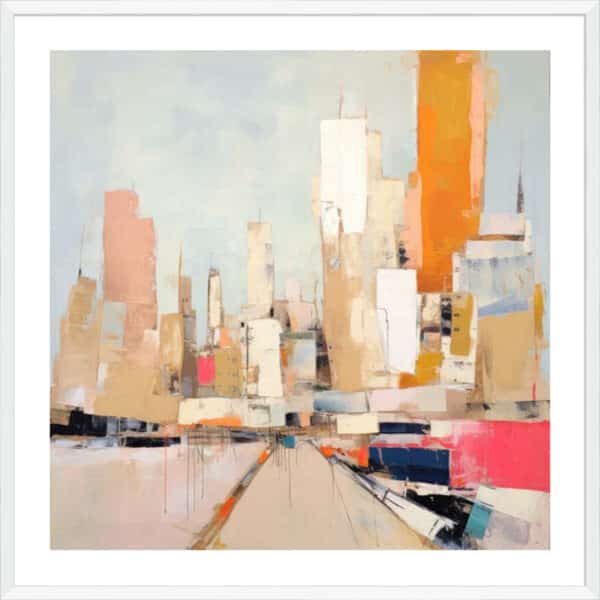 New York, Color Block II - 5cm White Border - Image 3