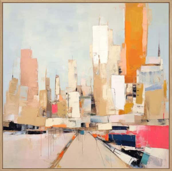 New York, Color Block II - Canvas