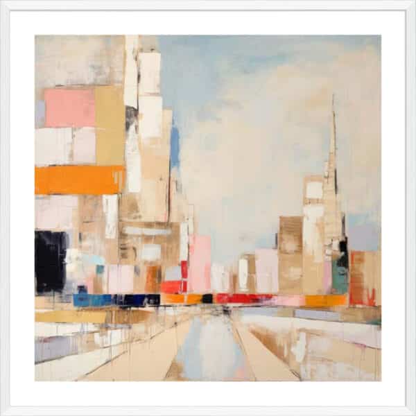 New York, Color Block I - 5cm White Border - Image 3